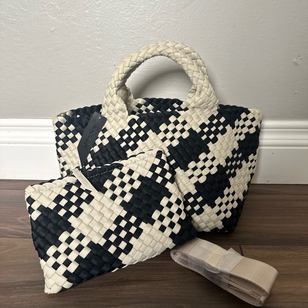NAGHEDI St. Barths Small Plaid Tote - Picture 4 of 11